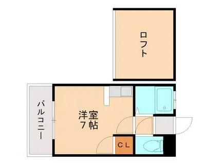 マリエールシティ(ワンルーム/1階)の間取り写真