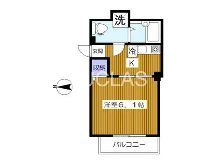 L・ウォークス(1K/1階)の間取り写真