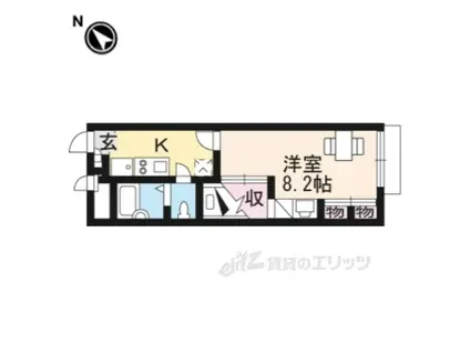 レオパレス寺嶋A(1K/1階)の間取り写真