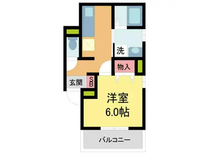 リブレメゾン香櫨園エスト(1K/3階)の間取り写真