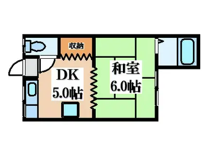 RIZEONE大蓮南(1DK/4階)の間取り写真