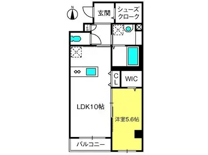 SOCIAL MANSION ENOMOTOII(1LDK/2階)の間取り写真