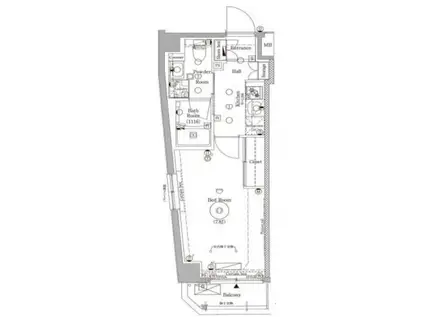 アークマーク代田橋(1K/2階)の間取り写真
