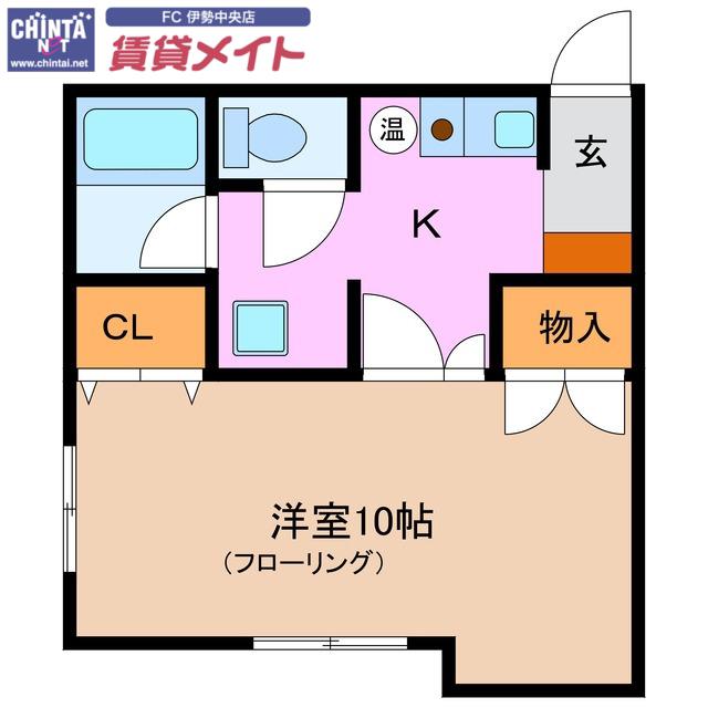 メゾン倉田山(1K/1階)の間取り写真