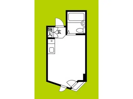 エス・ピー勝山北(ワンルーム/5階)の間取り写真