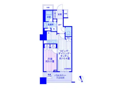 ザ・スカイクルーズタワー(1LDK/12階)の間取り写真