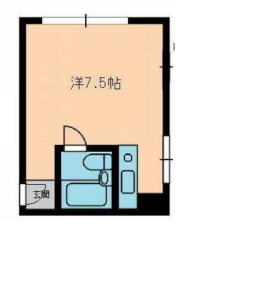 音羽小峰マンションズ(ワンルーム/3階)の間取り写真