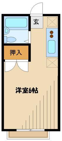 エステートアライ(1K/2階)の間取り写真