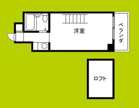 珈琲会館(1K/5階)の間取り写真