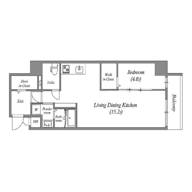 LEGALAND猫 MIYAKOJIMA(1LDK/6階)の間取り写真