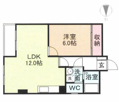 STビル(1LDK/3階)の間取り写真