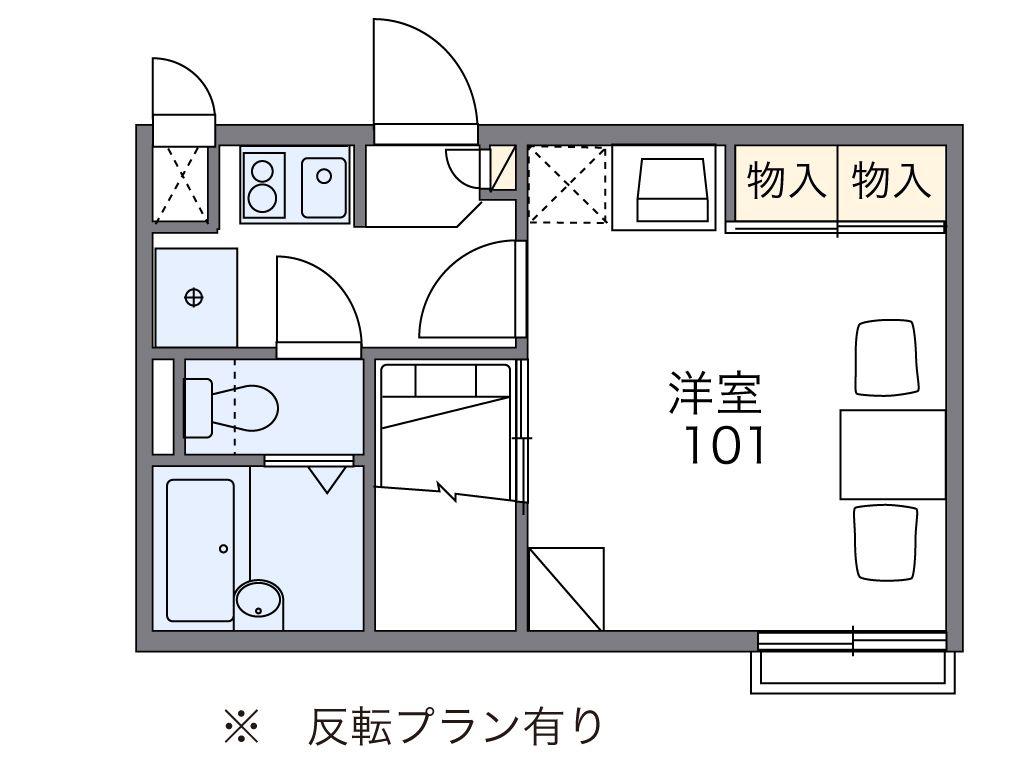 レオパレス第6鈴木ビル(1K/2階)の間取り写真