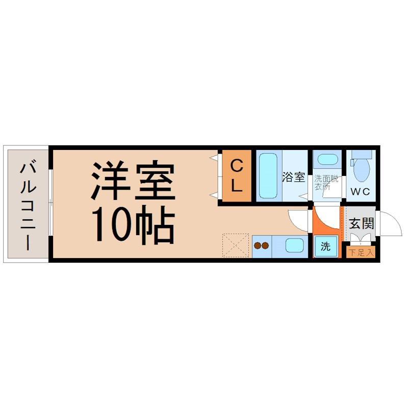 KDXレジデンス神宮前(ワンルーム/2階)の間取り写真
