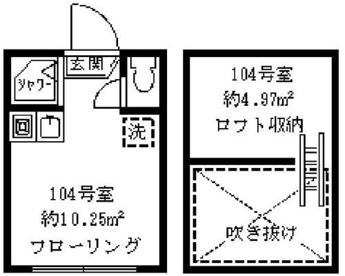 ソフィアポイント(ワンルーム/1階)の間取り写真