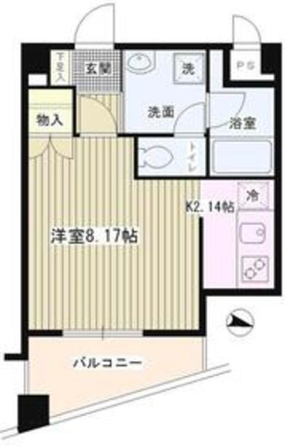 サンイースト池上(1K/4階)の間取り写真