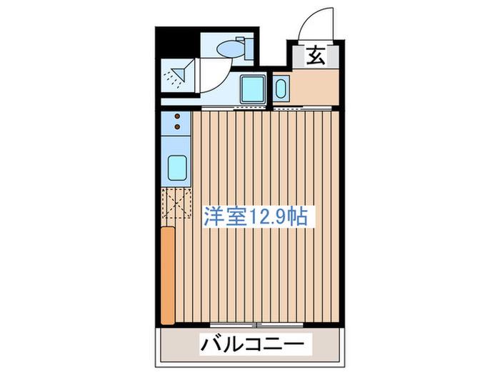 DECOLLO(ワンルーム/2階)の間取り写真