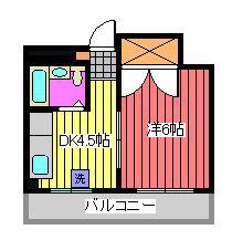アドリームZEN(1DK/3階)の間取り写真