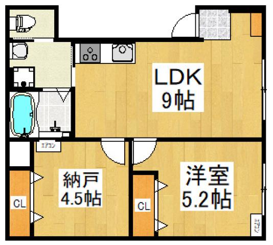 児玉ハイツI(1SLDK/1階)の間取り写真
