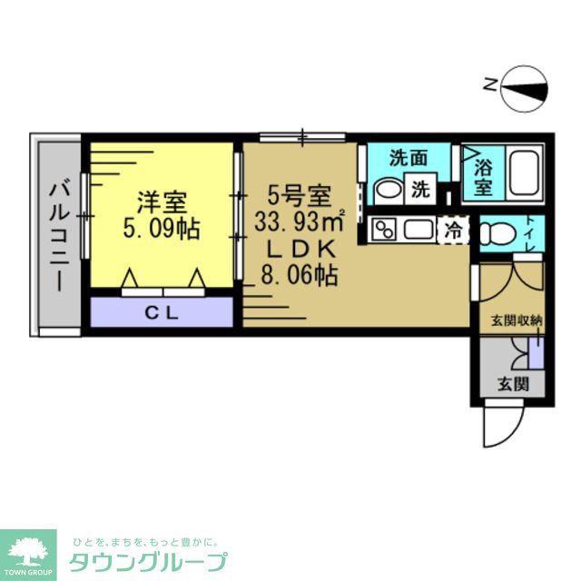 アヴェンタドール(1LDK/2階)の間取り写真