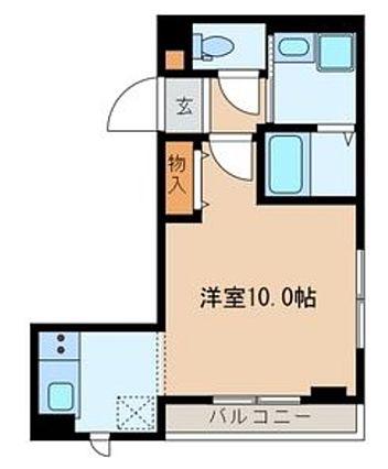 ララ神泉(ワンルーム/4階)の間取り写真