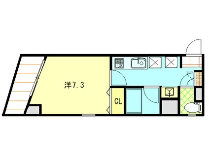 TC支倉ビル(1K/5階)の間取り写真