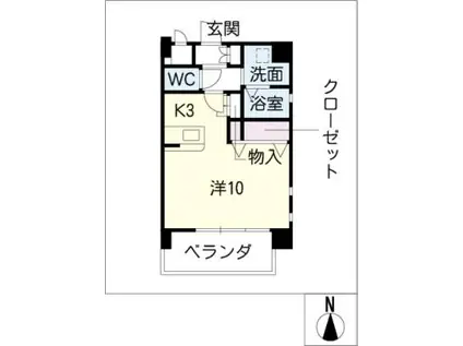 鵜の森レジデンス URBAN STAGE 30(ワンルーム/3階)の間取り写真