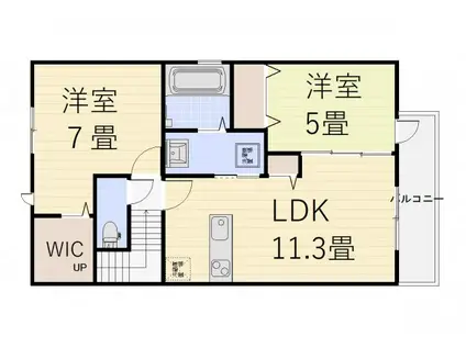 TAISHOKANXVI(2LDK/2階)の間取り写真