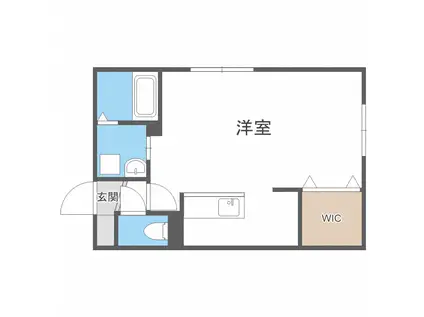 プリオール麻生(1LDK/4階)の間取り写真