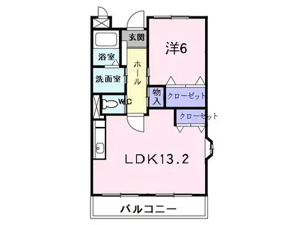リンデンホーフ(1LDK/2階)の間取り写真