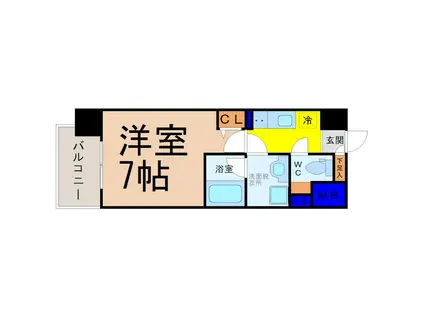 レジデンス東別院スクエア(1K/2階)の間取り写真