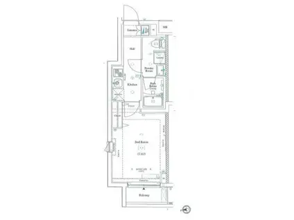 アークマーク中野鷺宮(1K/1階)の間取り写真