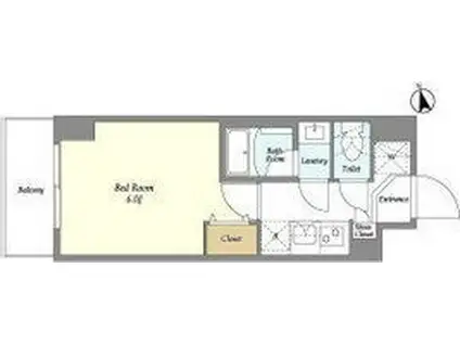 AUGUSTA RESIDENCE大森(1K/1階)の間取り写真