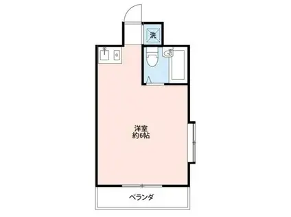 KT鹿沼台(ワンルーム/4階)の間取り写真