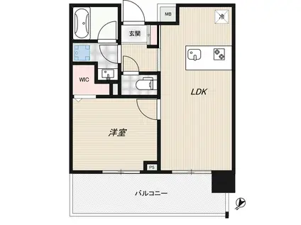 RIDGE豊洲 RIDGE豊洲(1LDK/3階)の間取り写真