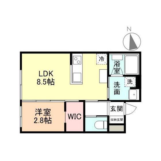 STANDARD2(1LDK/1階)の間取り写真