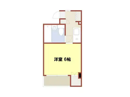 リバティ21(1K/1階)の間取り写真