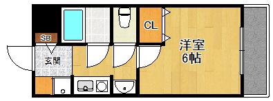 ステラハウス7(1K/1階)の間取り写真