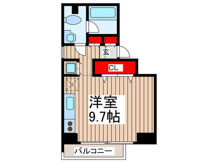 イースト AKIHABARA(ワンルーム/6階)の間取り写真