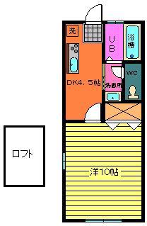 マ・メゾンクレール(1K/2階)の間取り写真