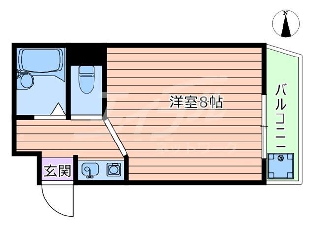 プレジデント瑞光(1K/7階)の間取り写真