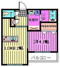 ROBOT HOME 北浦和(1LDK/1階)の間取り写真
