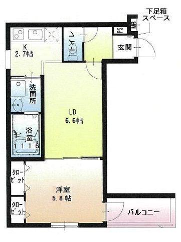 フジパレス正雀駅南II番館(1LDK/3階)の間取り写真