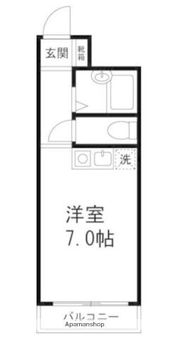 ウィルオリンピア金沢八景(1K/4階)の間取り写真