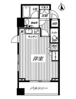フェニックス南阿佐ヶ谷弐番館(ワンルーム/4階)の間取り写真