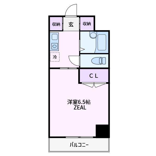 YOKE・II(1K/3階)の間取り写真