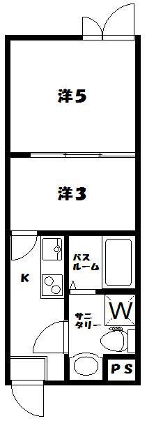 DECOR BLOCCO 中野(2K/1階)の間取り写真