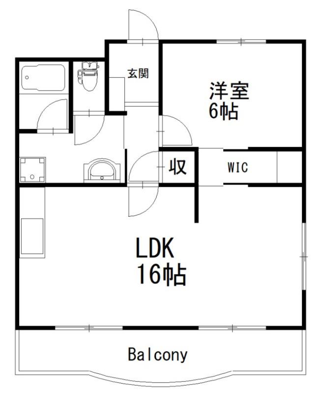 パティオ(1LDK/3階)の間取り写真