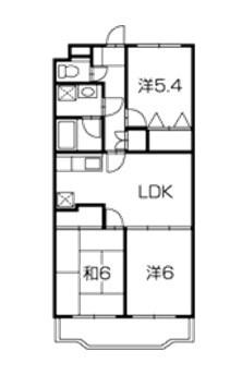 メゾンシンシア(3LDK/3階)の間取り写真
