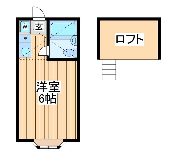 メゾンエムアンドワイ(ワンルーム/1階)の間取り写真