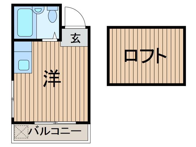 キャピタル北町(ワンルーム/3階)の間取り写真